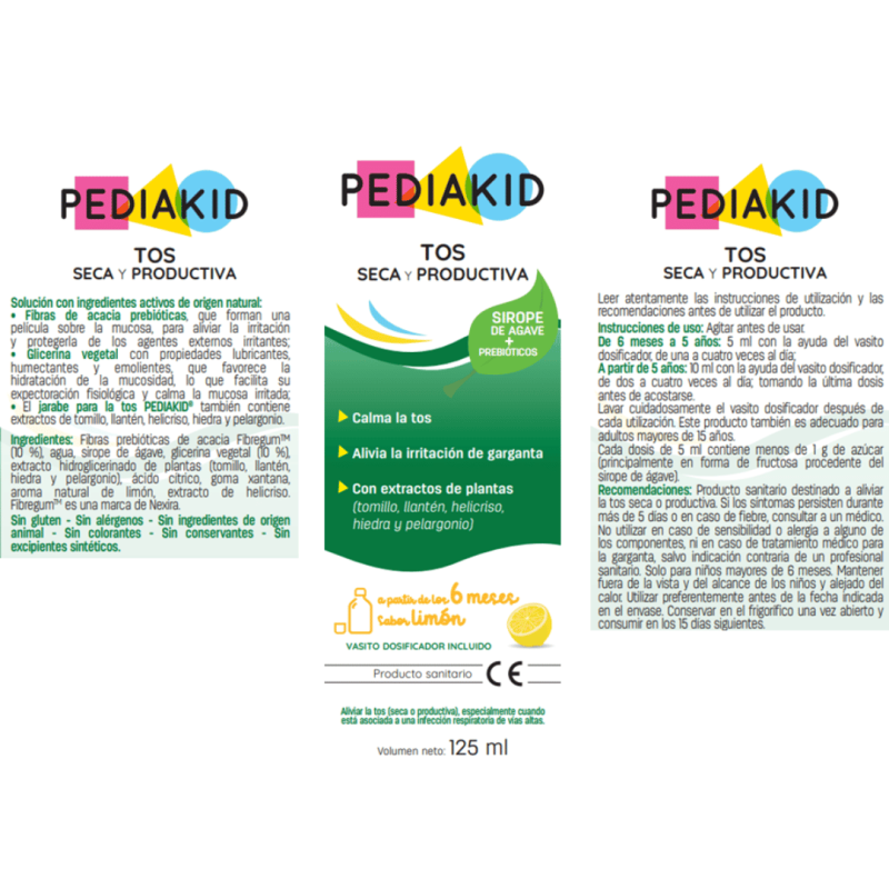 PEDIAKID® Tos Seca y Productiva - Jarabe para niños PEDIAKID® Tos Seca y Productiva - Jarabe para niños