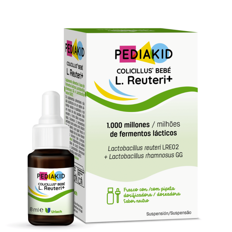 Colicillus® bebé L. Reuteri + | Complemento Alimenticio con Lactobacillus para Bebés Colicillus® bebé L. Reuteri + | Complemento Alimenticio con Lactobacillus para Bebés