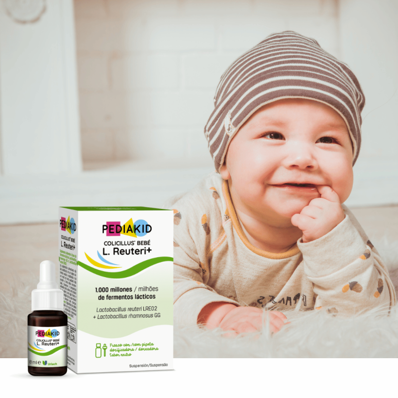 Colicillus® bebé L. Reuteri + | Complemento Alimenticio con Lactobacillus para Bebés Colicillus® bebé L. Reuteri + | Complemento Alimenticio con Lactobacillus para Bebés