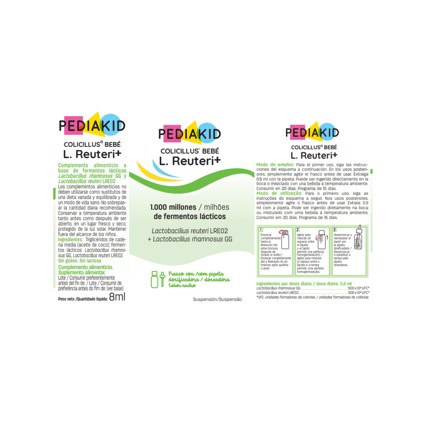 Colicillus® bebé L. Reuteri + | Complemento Alimenticio con Lactobacillus para Bebés