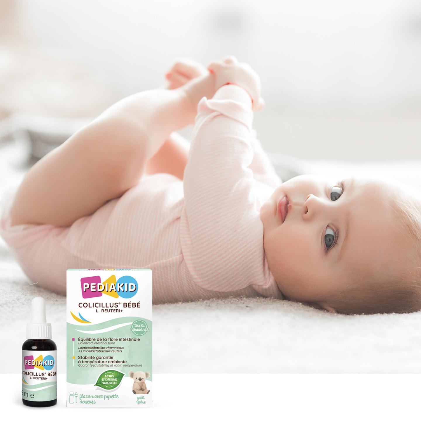 Colicillus® bebé L. Reuteri + | Complemento Alimenticio con Lactobacillus para Bebés