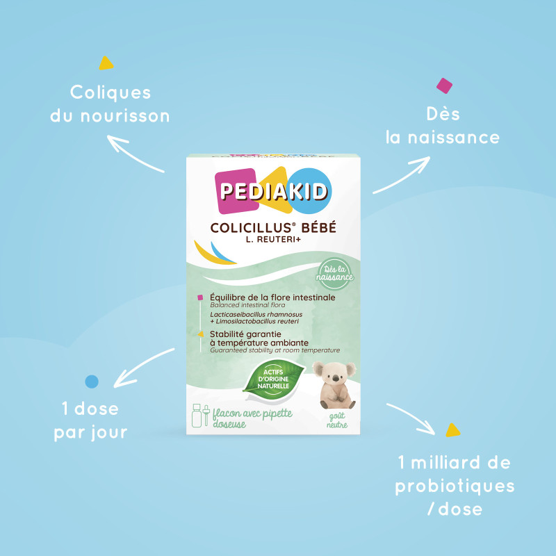 Colicillus® bebé L. Reuteri + | Complemento Alimenticio con Lactobacillus para Bebés