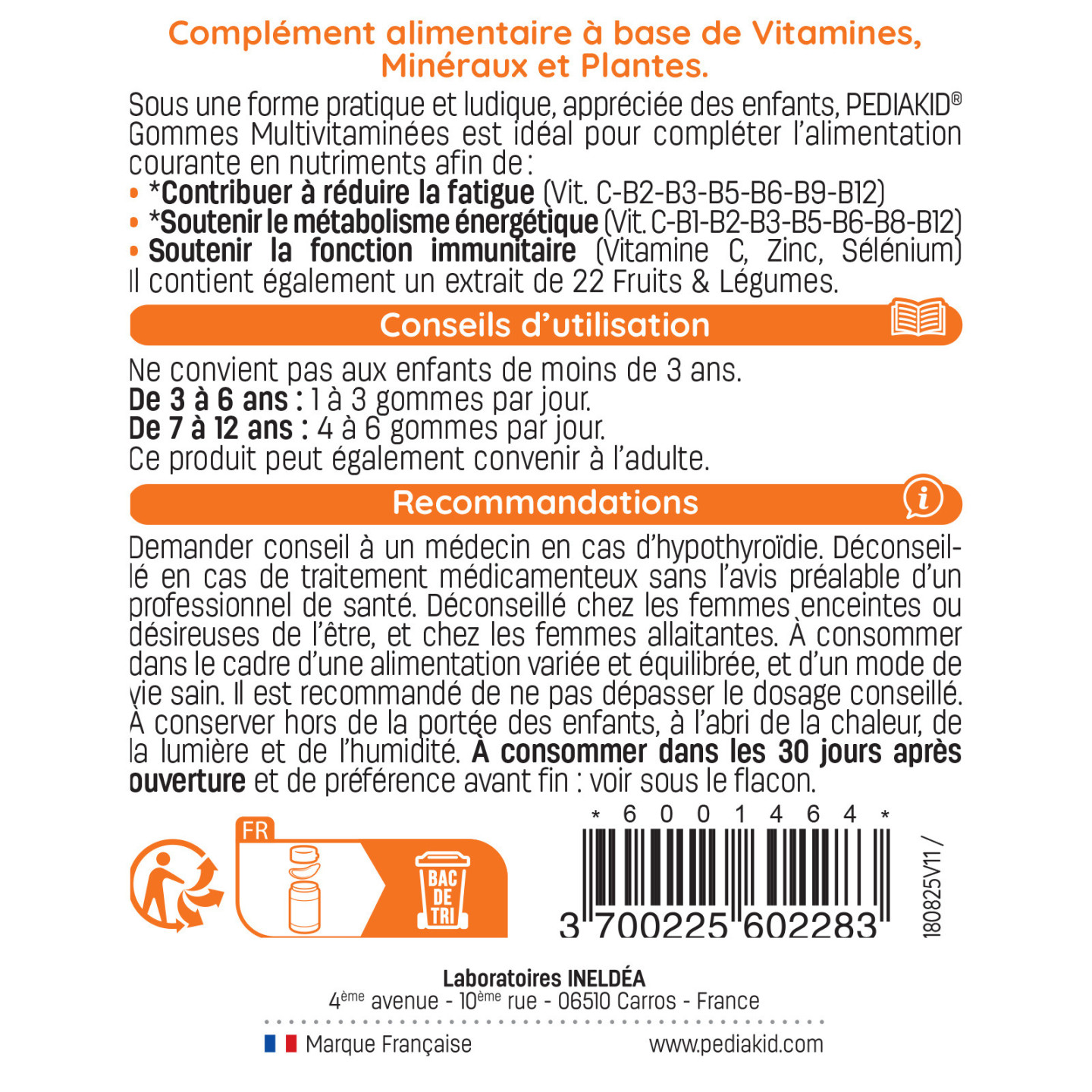 Gummies Multivitaminas - Complemento Alimenticio para Niños